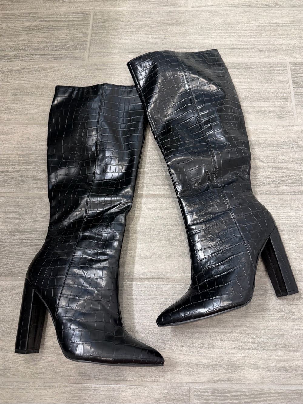 Lulus Black Knee High Boots